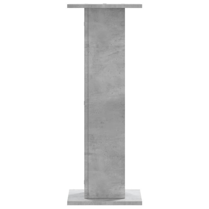 plantestativer 2 stk. 30x30x80 cm konstrueret træ betongrå