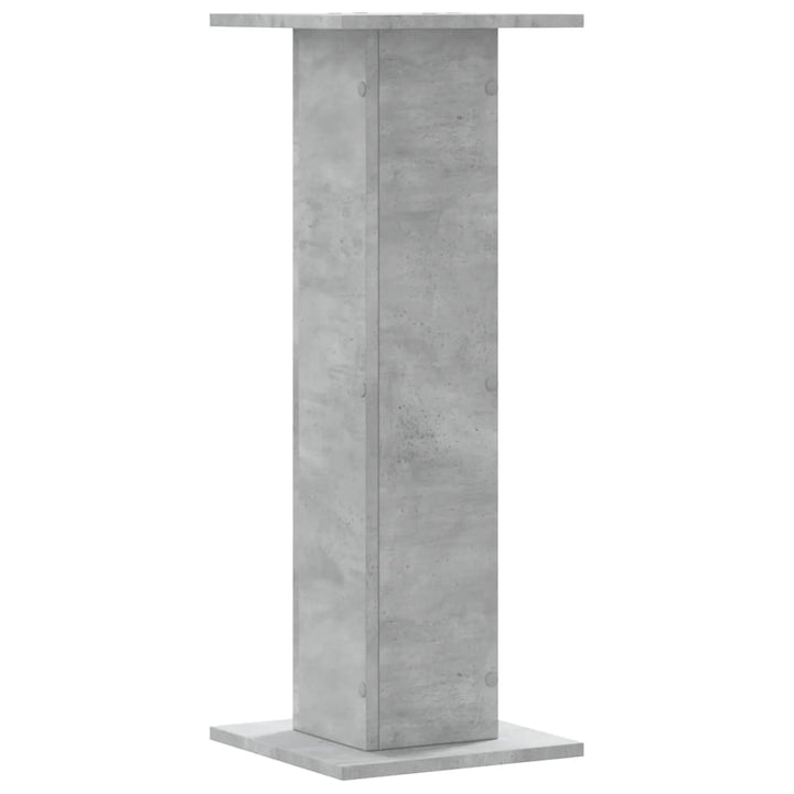 plantestativer 2 stk. 30x30x80 cm konstrueret træ betongrå
