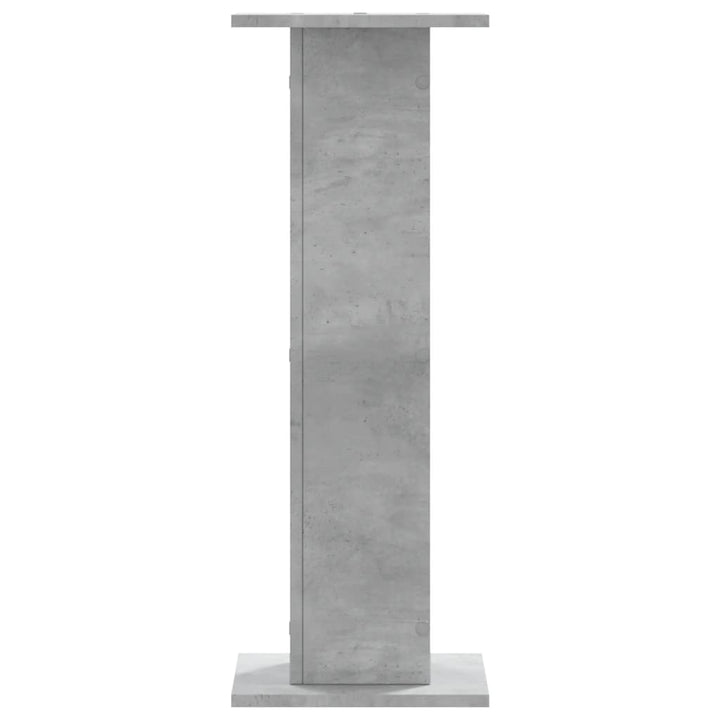 plantestativer 2 stk. 30x30x80 cm konstrueret træ betongrå