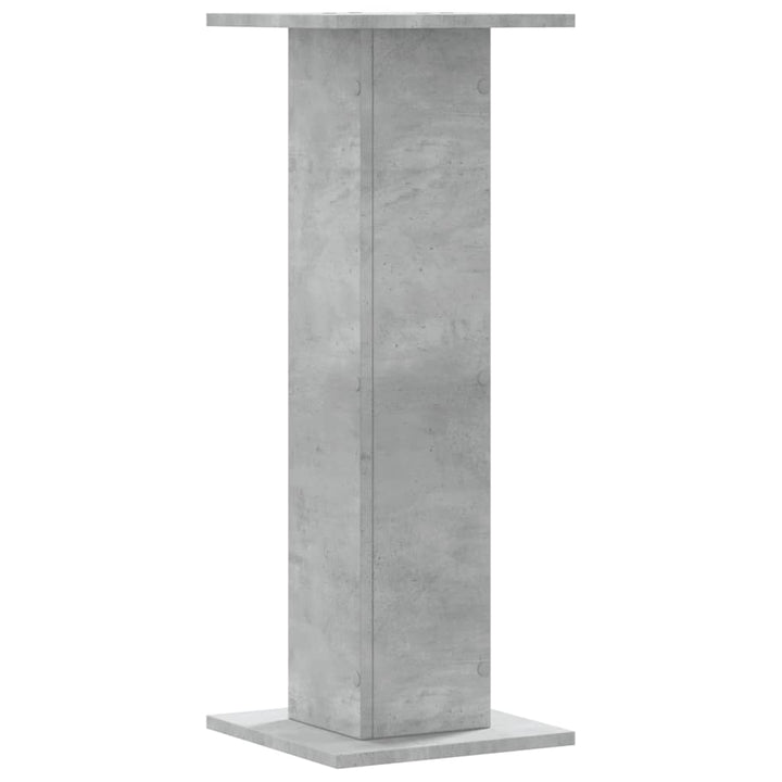 plantestativer 2 stk. 30x30x80 cm konstrueret træ betongrå