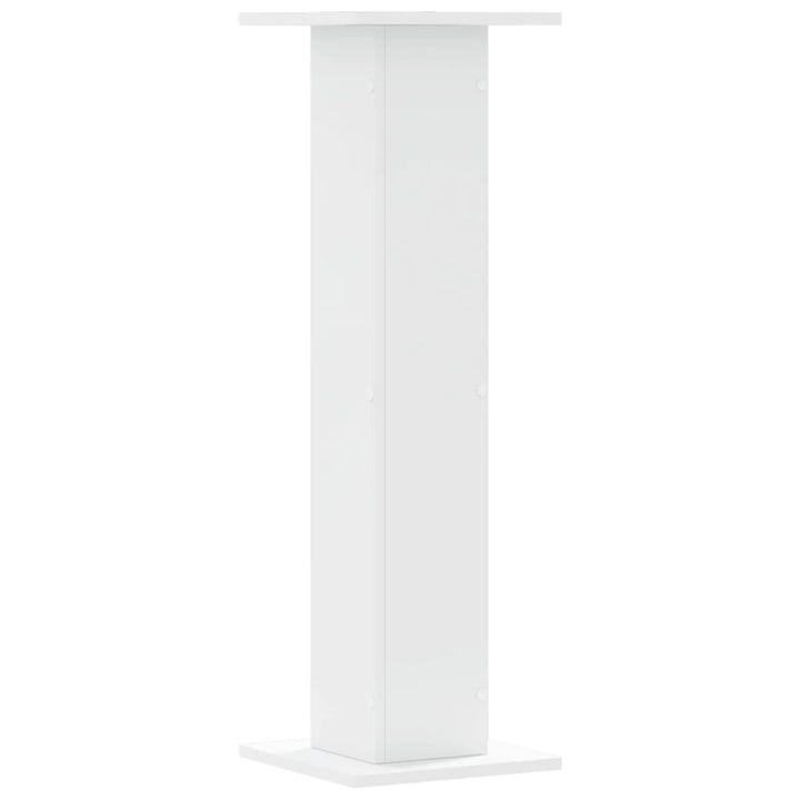 plantestativer 2 stk. 30x30x95 cm konstrueret træ hvid