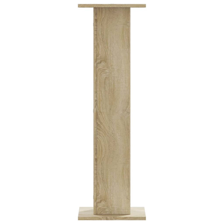 plantestativer 2 stk. 30x30x95 cm konstrueret træ sonoma-eg