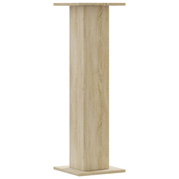 plantestativer 2 stk. 30x30x95 cm konstrueret træ sonoma-eg