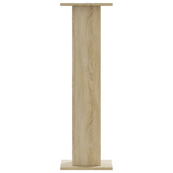 plantestativer 2 stk. 30x30x95 cm konstrueret træ sonoma-eg
