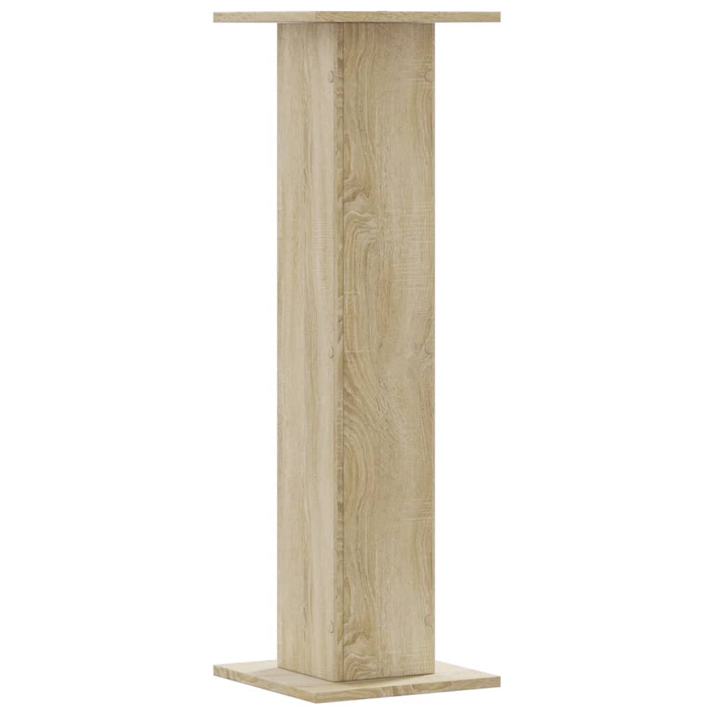 plantestativer 2 stk. 30x30x95 cm konstrueret træ sonoma-eg