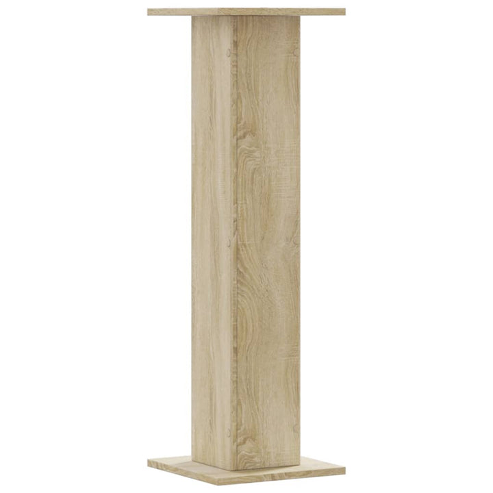 plantestativer 2 stk. 30x30x95 cm konstrueret træ sonoma-eg