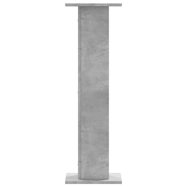 plantestativer 2 stk. 30x30x95 cm konstrueret træ betongrå