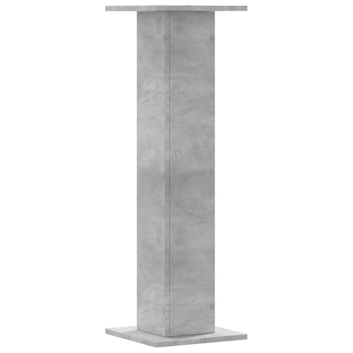 plantestativer 2 stk. 30x30x95 cm konstrueret træ betongrå