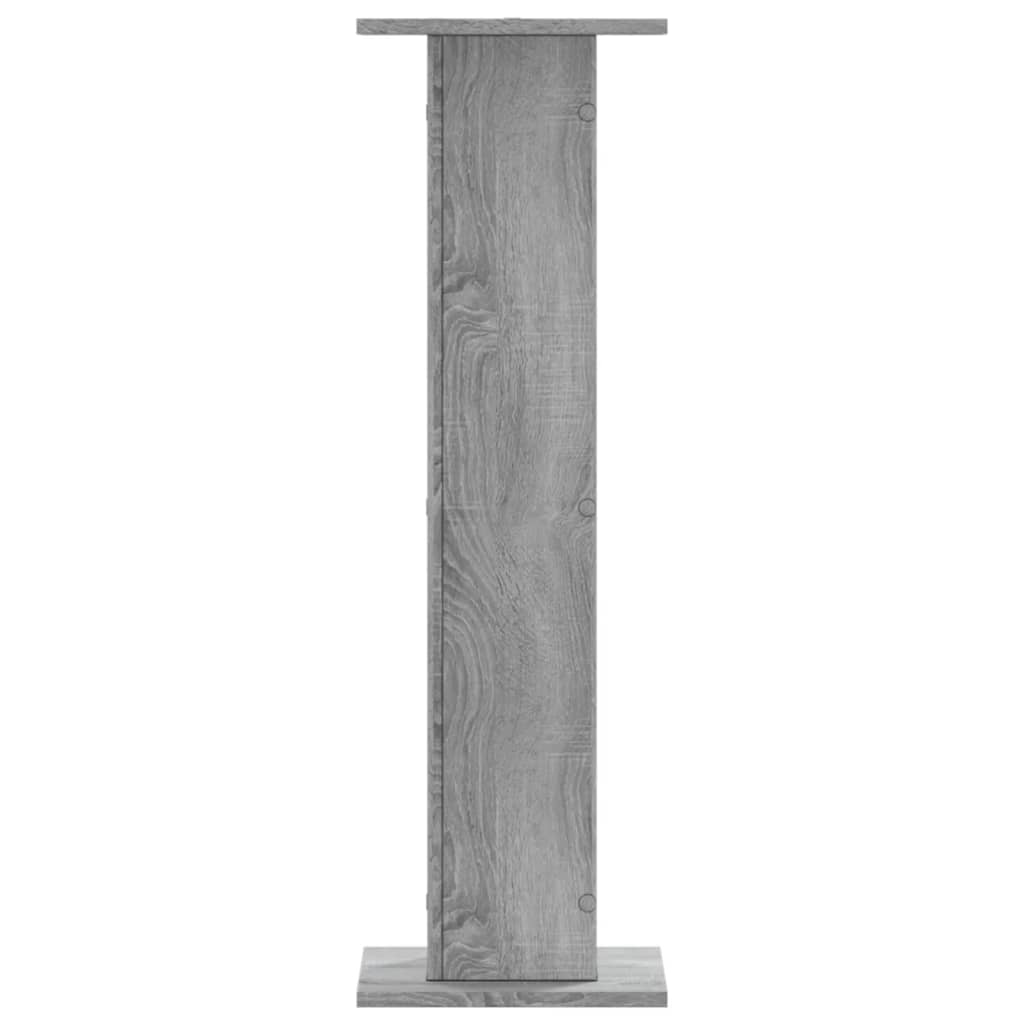 plantestativer 2 stk. 30x30x95 cm konstrueret træ grå sonoma-eg