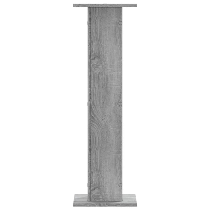plantestativer 2 stk. 30x30x95 cm konstrueret træ grå sonoma-eg