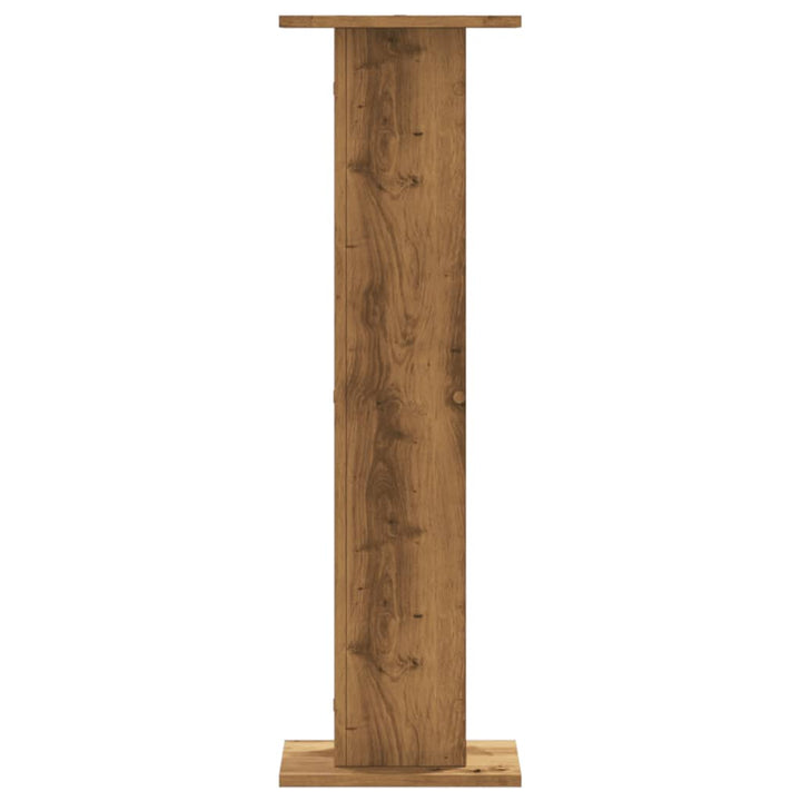 plantestativer 2 stk. 30x30x95 cm konstrueret træ egetræsfarve