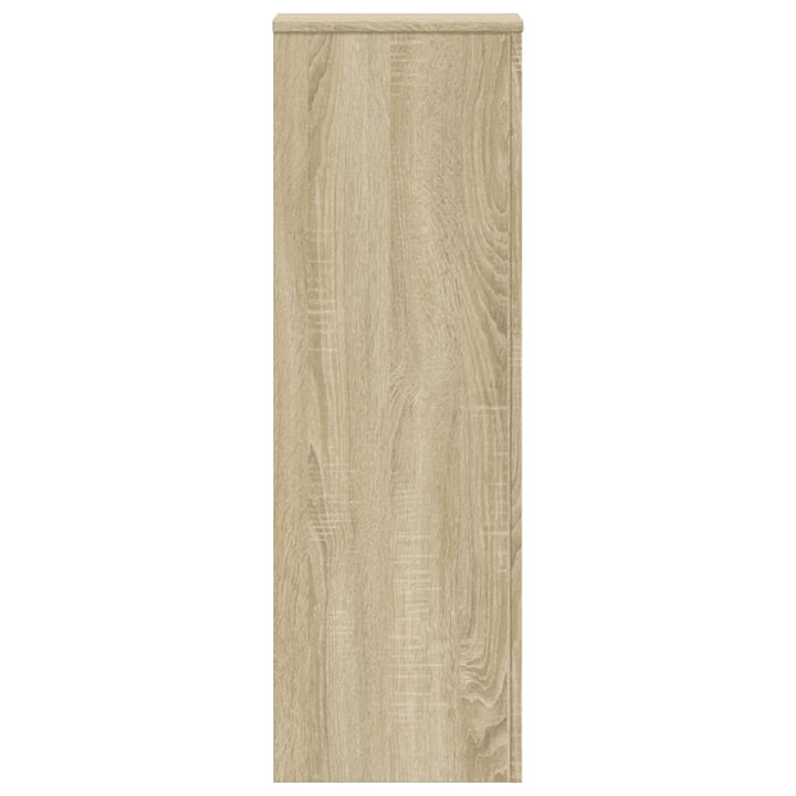plantestativer 2 stk. 33x33x100 cm konstrueret træ sonoma-eg