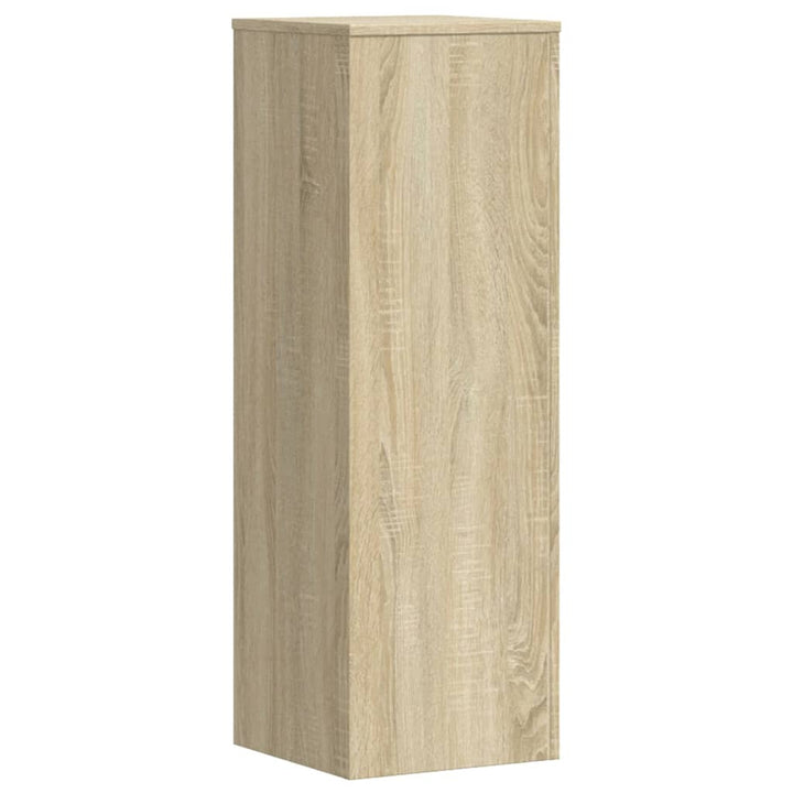 plantestativer 2 stk. 33x33x100 cm konstrueret træ sonoma-eg