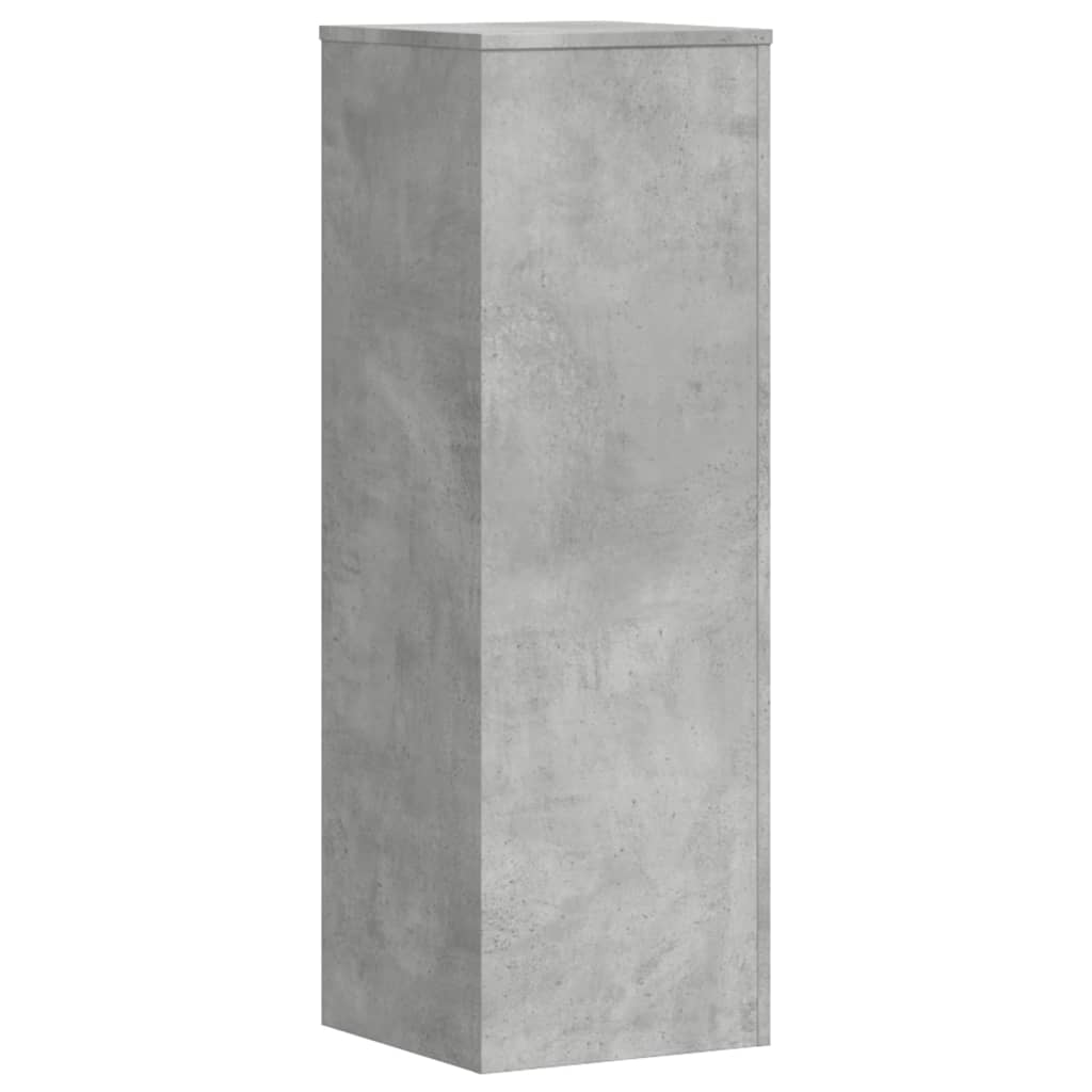 plantestativer 2 stk. 33x33x100 cm konstrueret træ betongrå