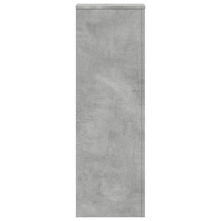 plantestativer 2 stk. 33x33x100 cm konstrueret træ betongrå