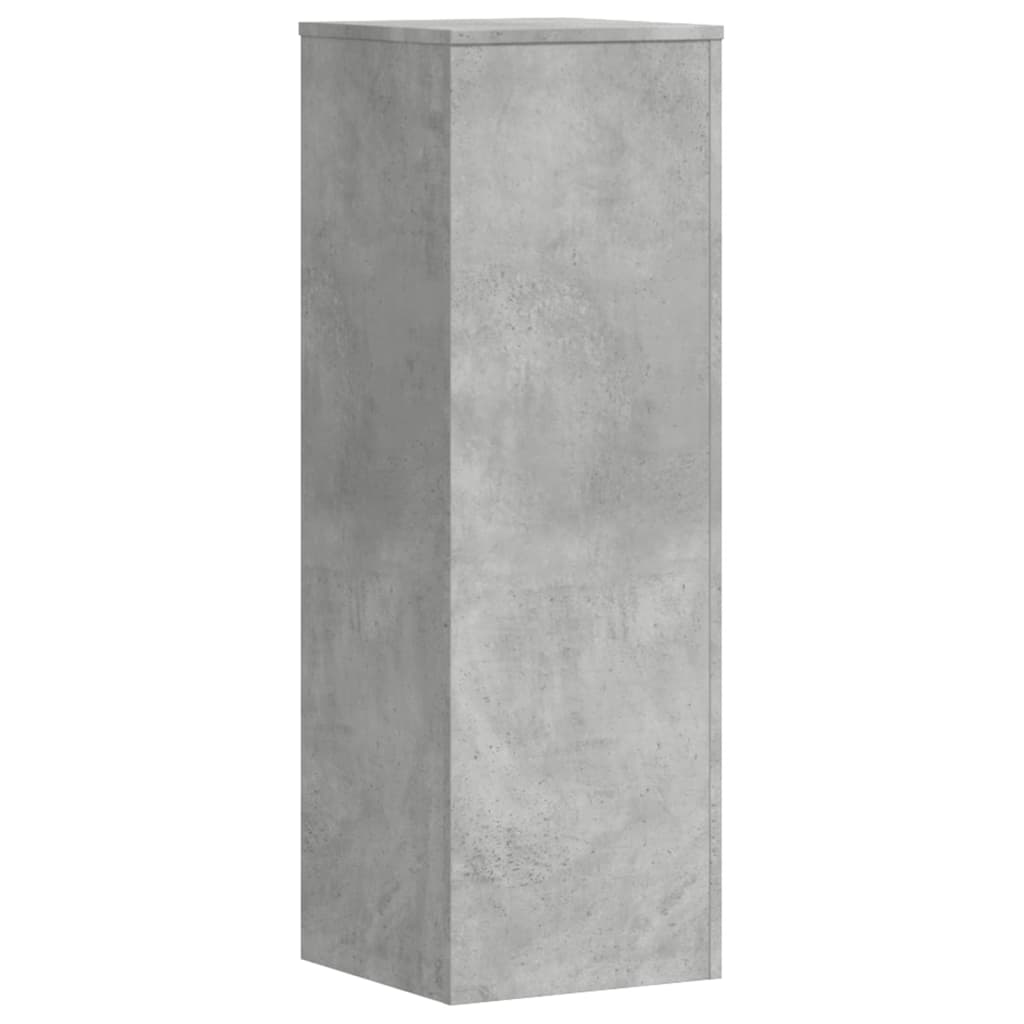 plantestativer 2 stk. 33x33x100 cm konstrueret træ betongrå