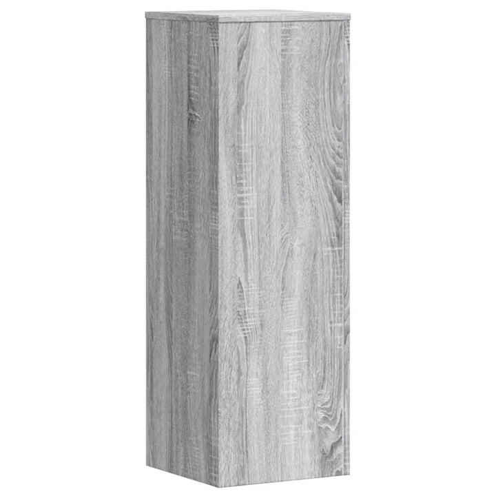 plantestativer 2 stk. 33x33x100cm konstrueret træ grå sonoma-eg