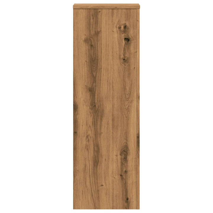 plantestativer 2 stk. 33x33x100 cm konstrueret træ egetræsfarve