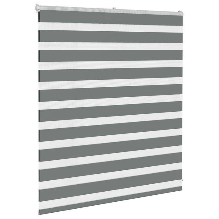 zebragardin mørkegrå 135x100 cm stofbredde 130,9 cm polyester