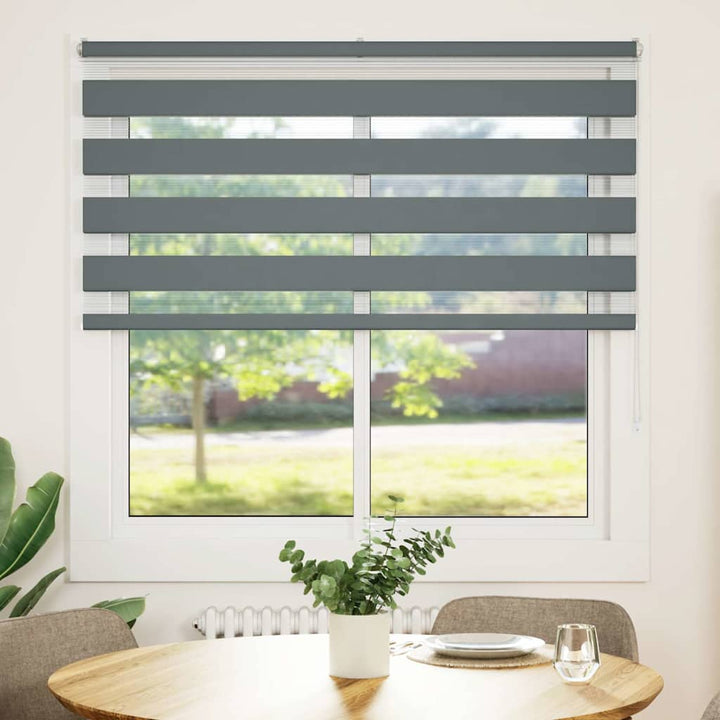 zebragardin mørkegrå 150x100 cm stofbredde 145,9 cm polyester