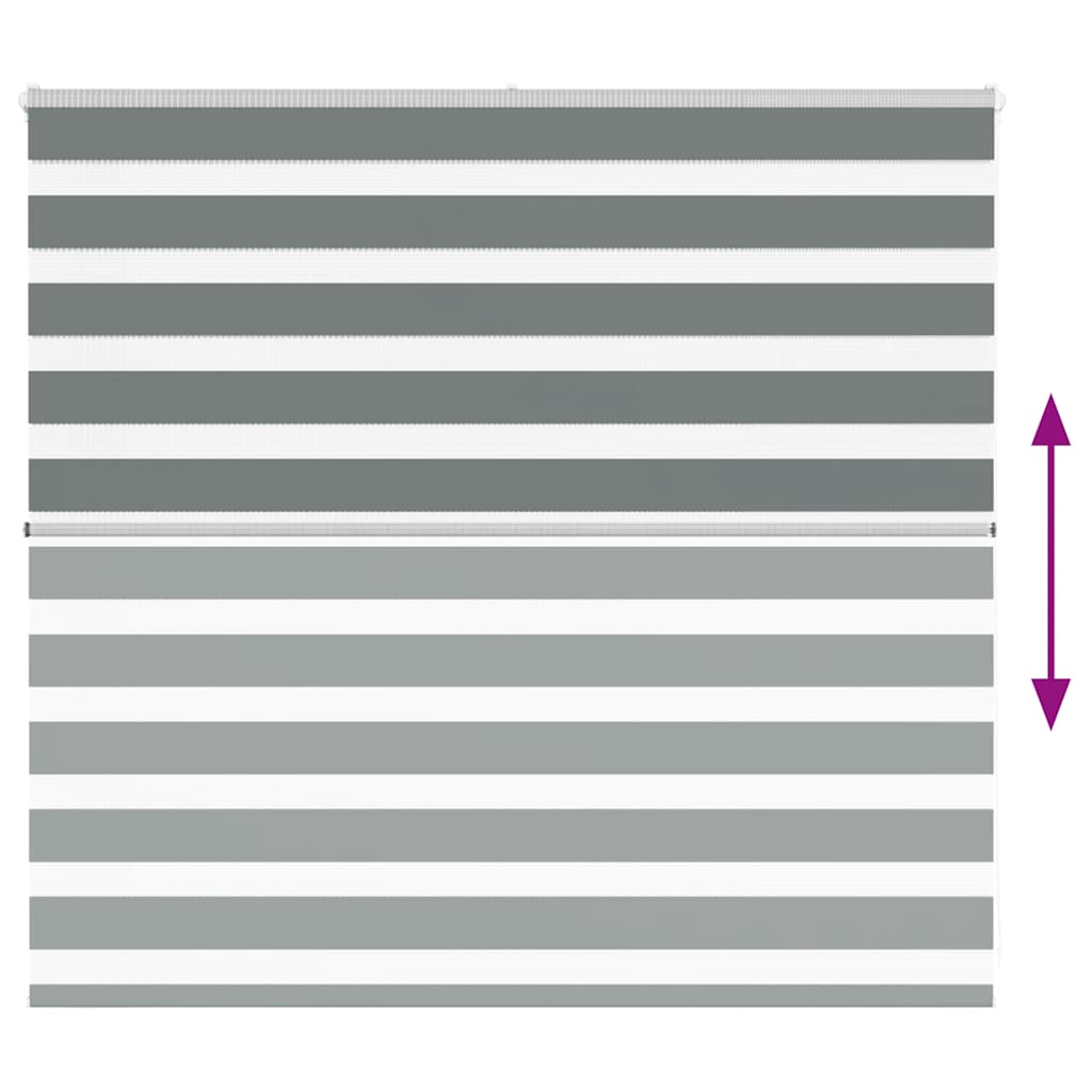 zebragardin mørkegrå 165x100 cm stofbredde 160,9 cm polyester