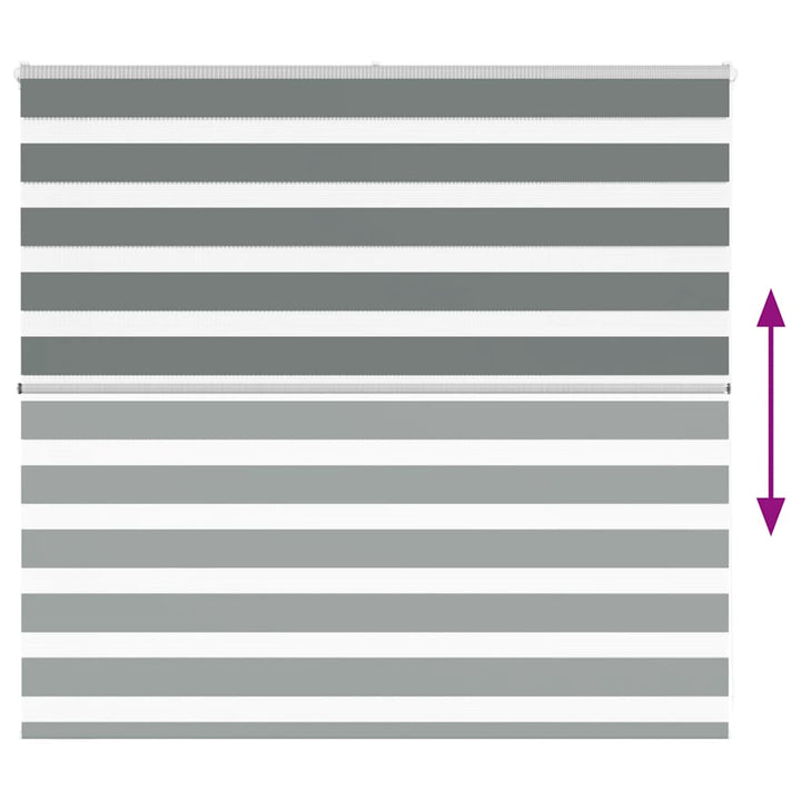 zebragardin mørkegrå 165x100 cm stofbredde 160,9 cm polyester