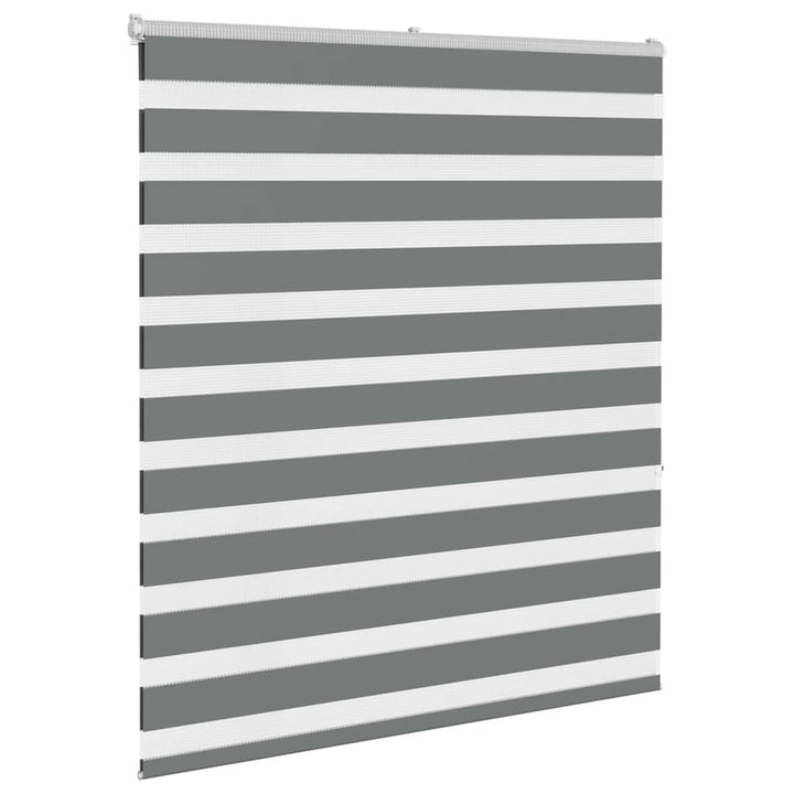 zebragardin mørkegrå 130x150 cm stofbredde 125,9 cm polyester