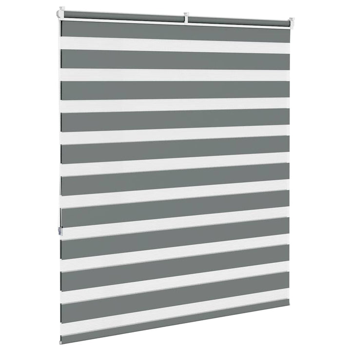 zebragardin mørkegrå 130x150 cm stofbredde 125,9 cm polyester