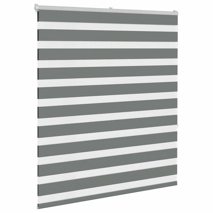 zebragardin mørkegrå 135x150 cm stofbredde 130,9 cm polyester