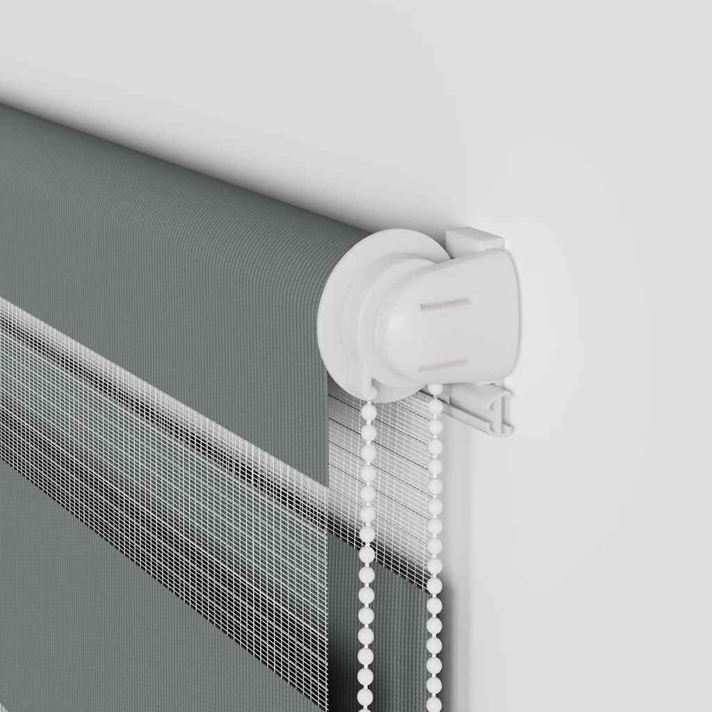 zebragardin mørkegrå 135x150 cm stofbredde 130,9 cm polyester