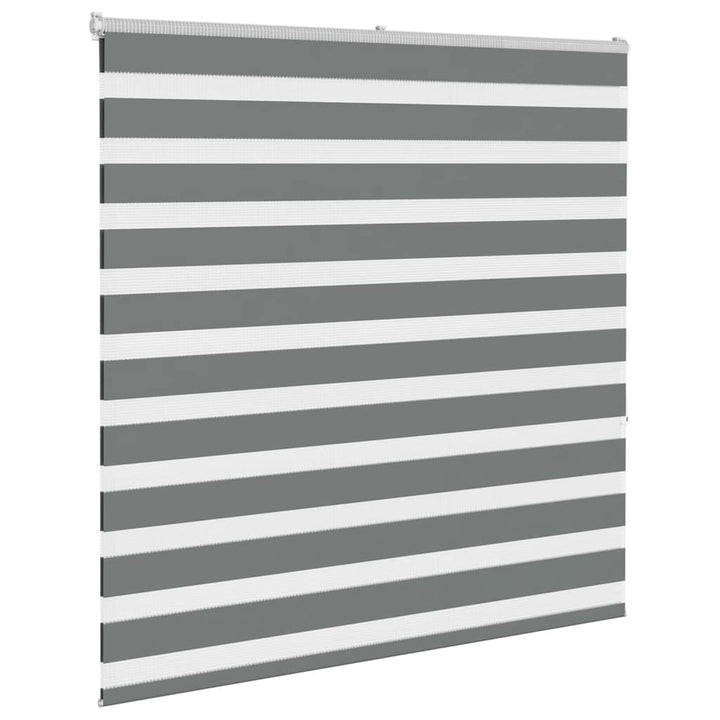 zebragardin mørkegrå 140x150 cm stofbredde 135,9 cm polyester