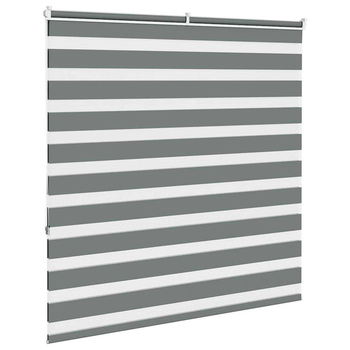 zebragardin mørkegrå 145x150 cm stofbredde 140,9 cm polyester