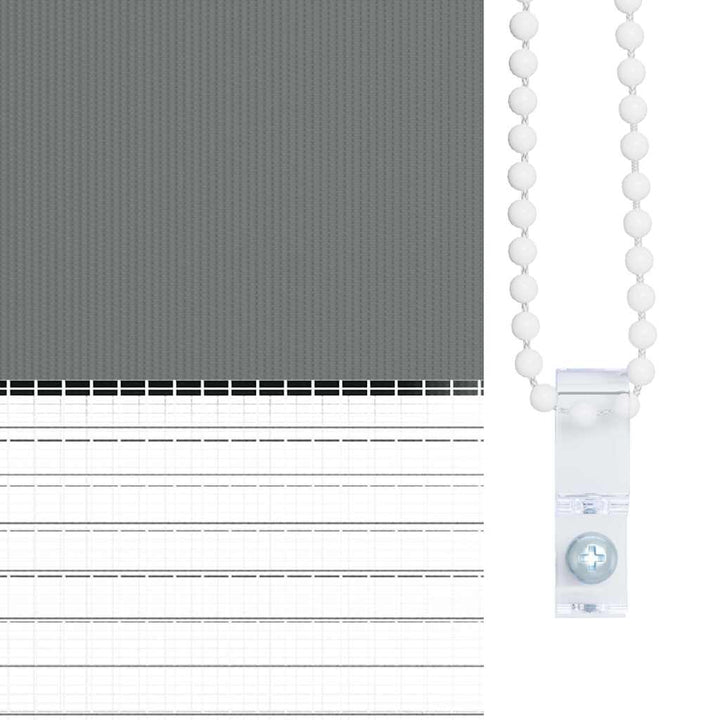 zebragardin mørkegrå 150x150 cm stofbredde 145,9 cm polyester