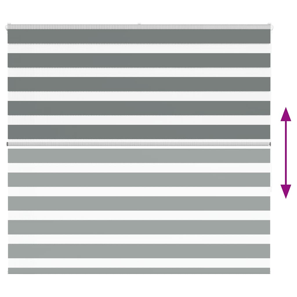 zebragardin mørkegrå 160x150 cm stofbredde 155,9 cm polyester