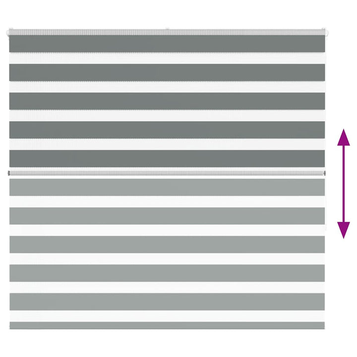 zebragardin mørkegrå 160x150 cm stofbredde 155,9 cm polyester