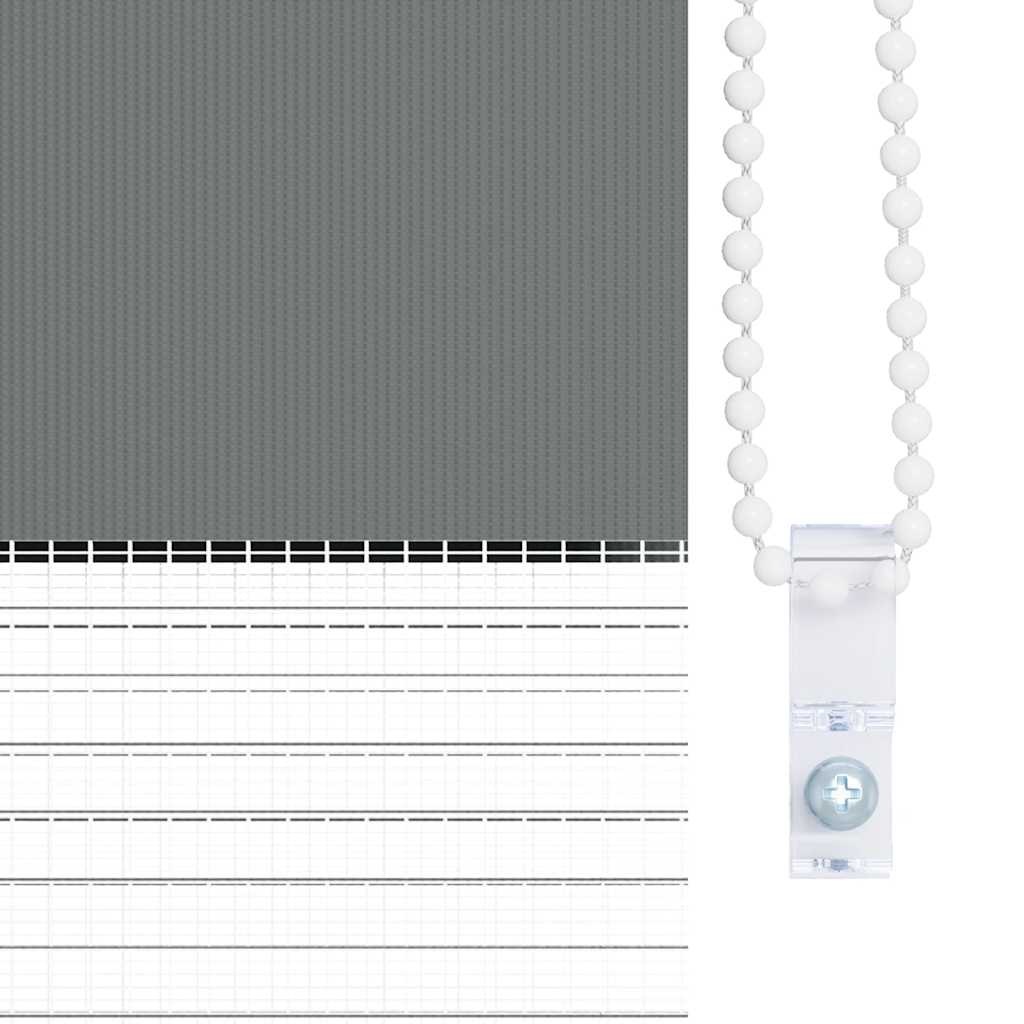 zebragardin mørkegrå 165x150 cm stofbredde 160,9 cm polyester