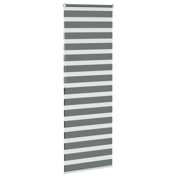 zebragardin mørkegrå 85x200 cm stofbredde 80,9 cm polyester