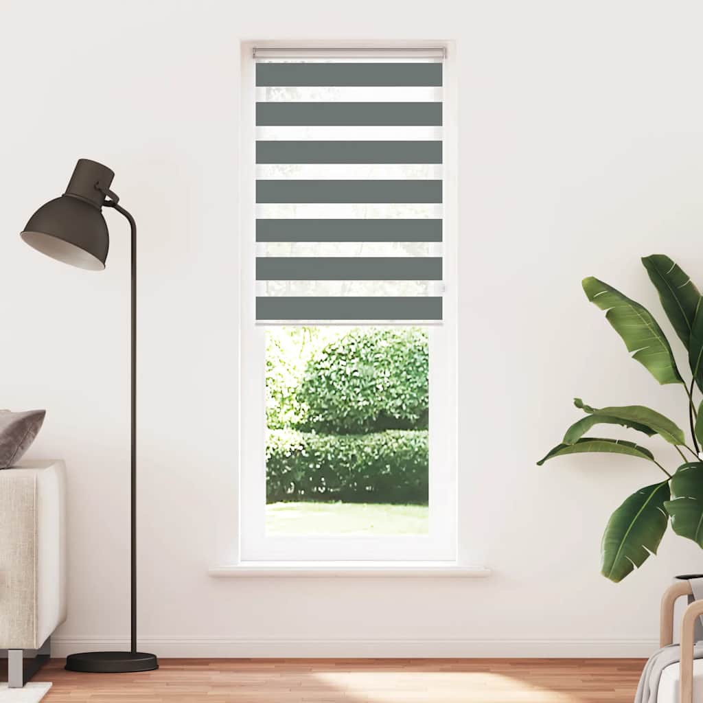 zebragardin mørkegrå 90x200 cm stofbredde 85,9 cm polyester