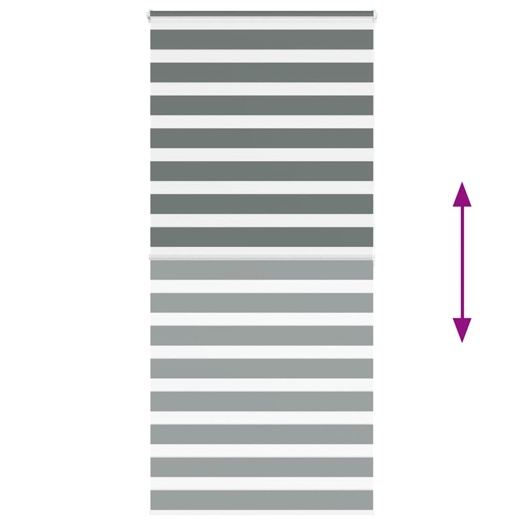 zebragardin mørkegrå 100x200 cm stofbredde 95,9 cm polyester