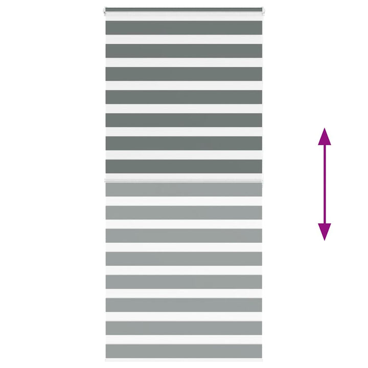 zebragardin mørkegrå 100x200 cm stofbredde 95,9 cm polyester
