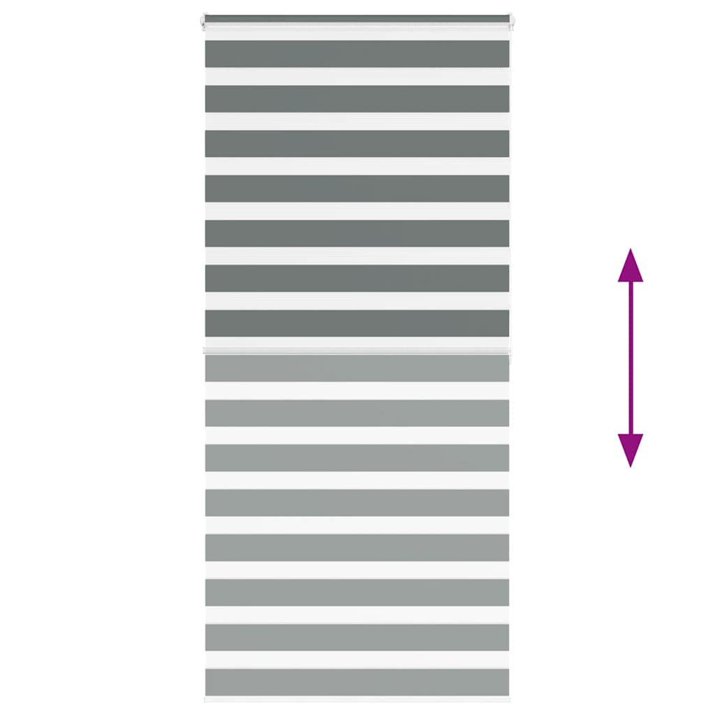 zebragardin mørkegrå 115x200 cm stofbredde 110,9 cm polyester