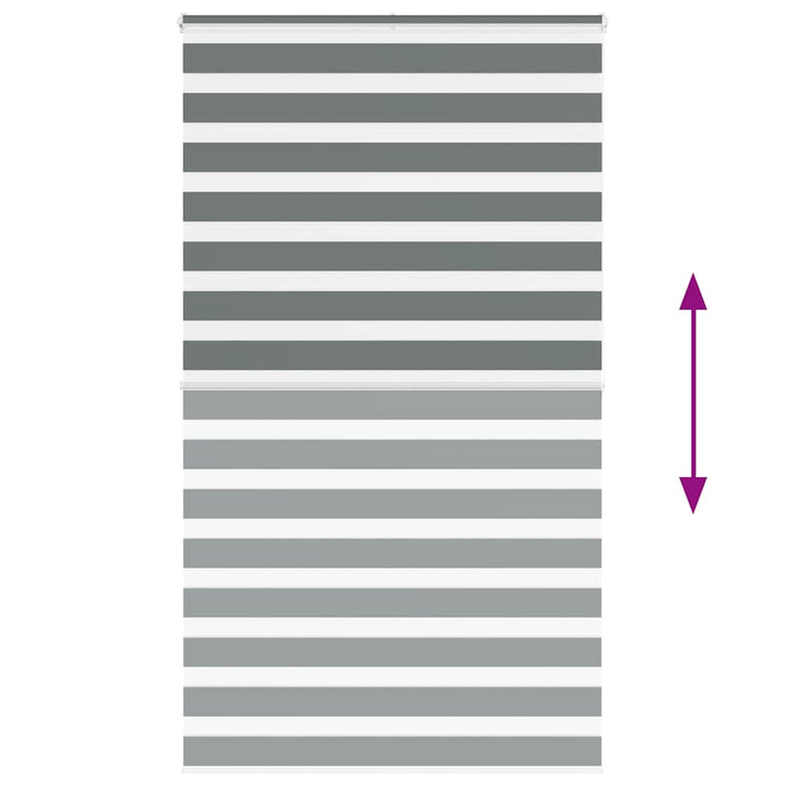 zebragardin mørkegrå 120x200 cm stofbredde 115,9 cm polyester