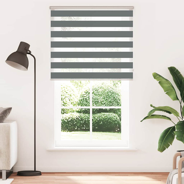 zebragardin mørkegrå 130x200 cm stofbredde 125,9 cm polyester