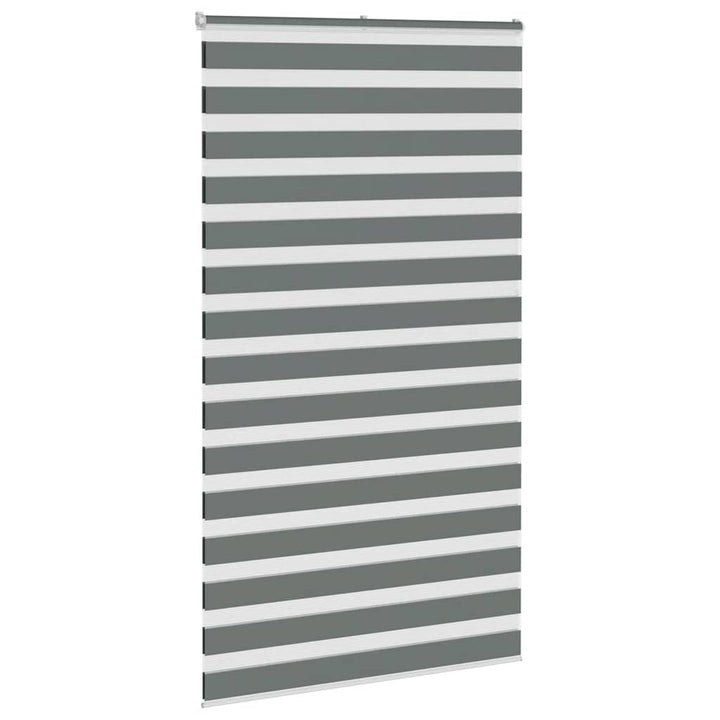 zebragardin mørkegrå 135x200 cm stofbredde 130,9 cm polyester