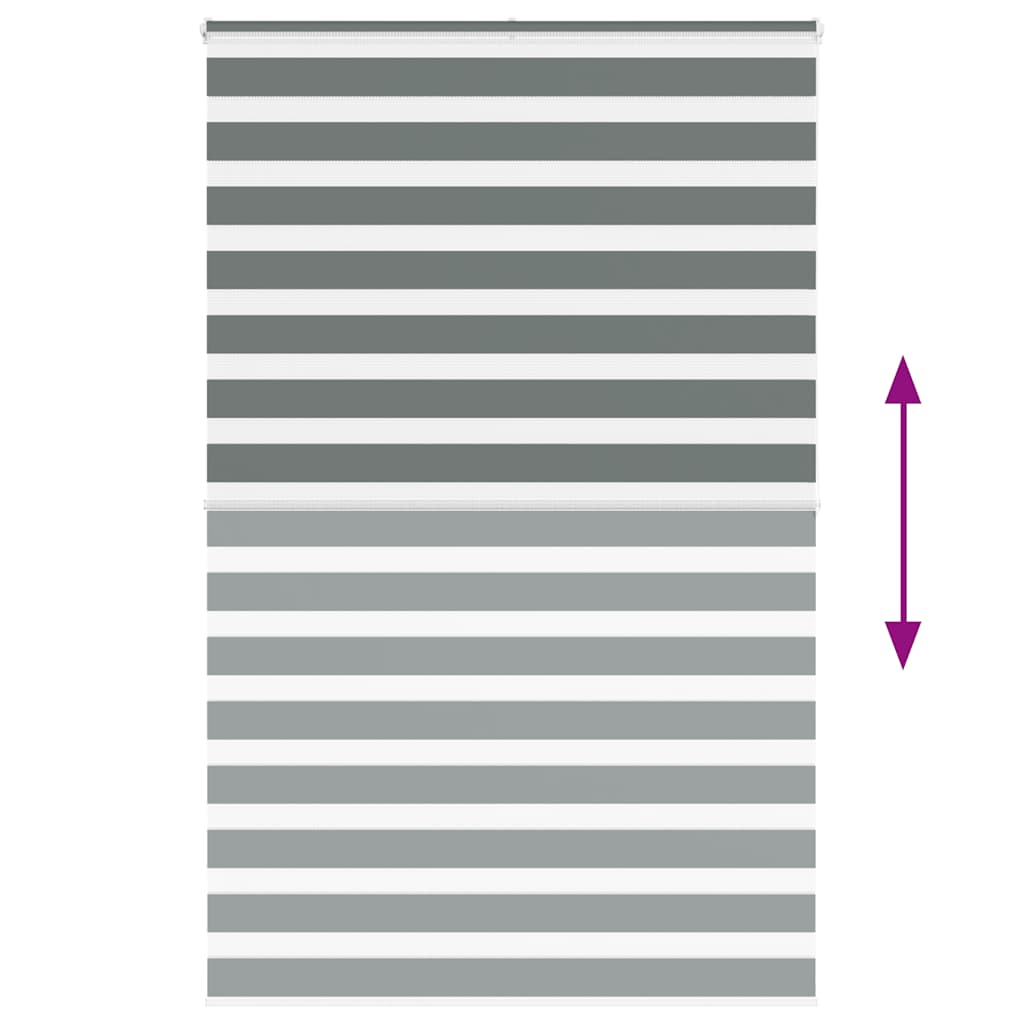 zebragardin mørkegrå 140x200 cm stofbredde 135,9 cm polyester