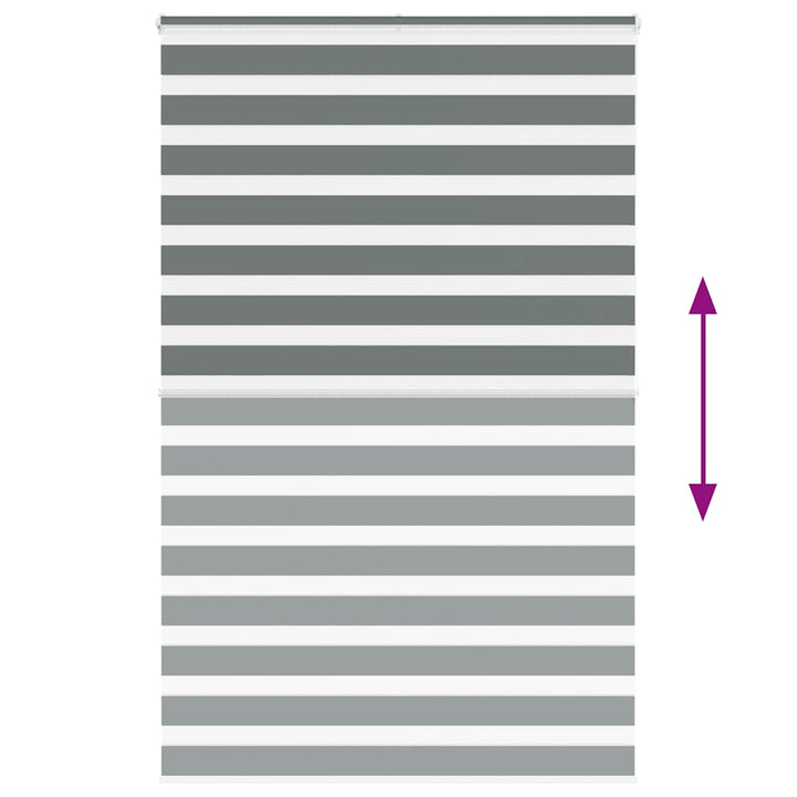 zebragardin mørkegrå 150x200 cm stofbredde 145,9 cm polyester