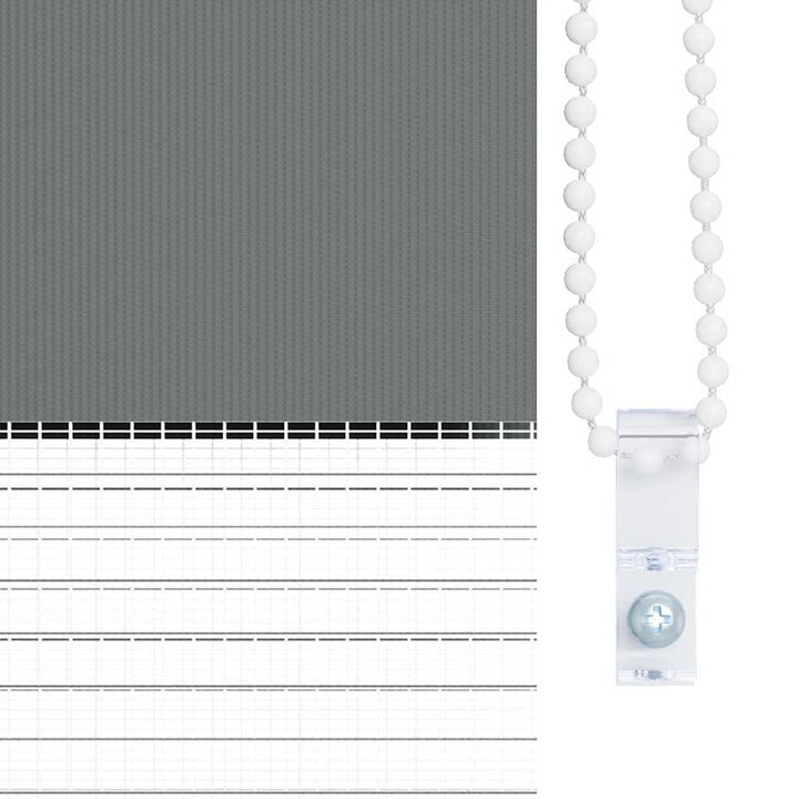 zebragardin mørkegrå 150x200 cm stofbredde 145,9 cm polyester