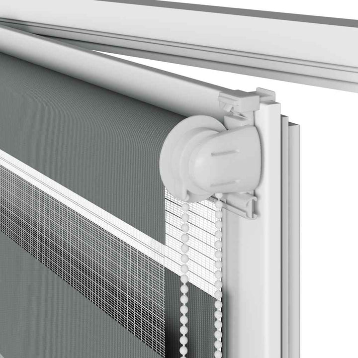 zebragardin mørkegrå 155x200 cm stofbredde 150,9 cm polyester