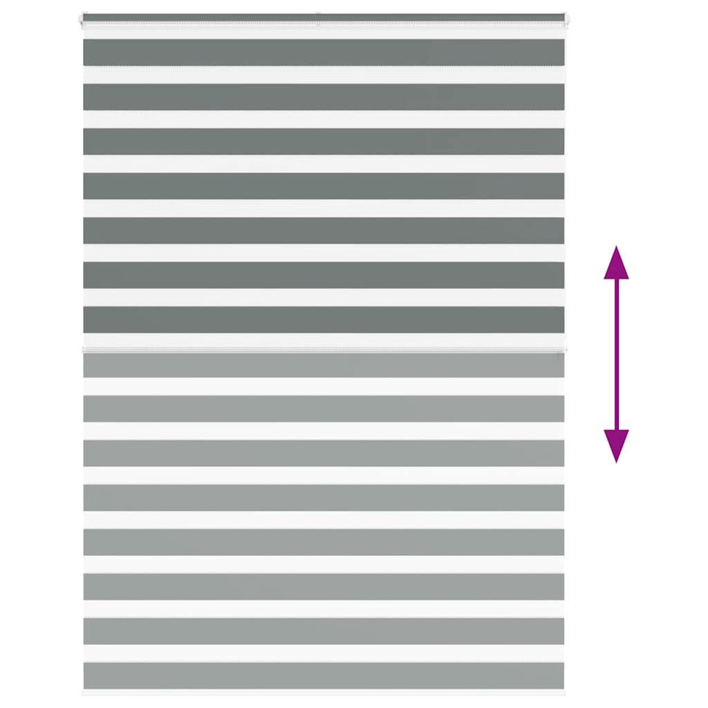 zebragardin mørkegrå 155x200 cm stofbredde 150,9 cm polyester