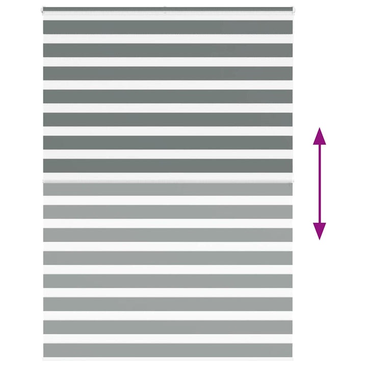 zebragardin mørkegrå 155x200 cm stofbredde 150,9 cm polyester